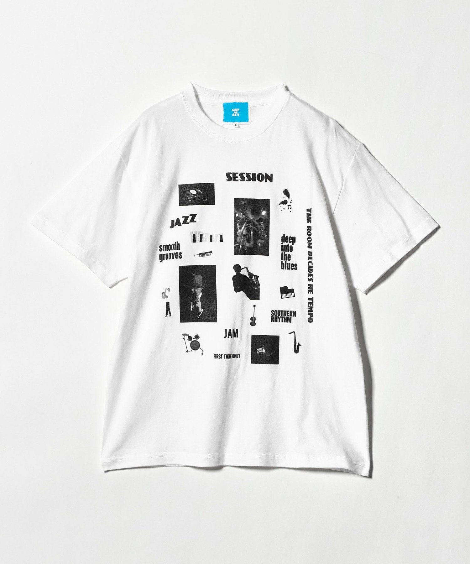 ＜MAP OF SKY＞JAZZ B Tシャツ ビューティー＆ユース ユナイテッドアローズ トップス カットソー・Tシャツ ホワイト
