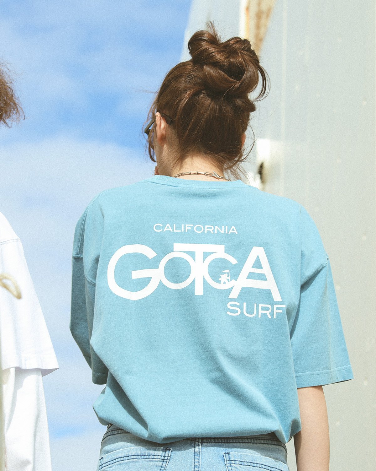 GOTCHA GOTCHA (ガッチャ) コアライン ピグメント加工 サーフ クルー T ガッチャ トップス カットソー・Tシャツ ブルー オレンジ【送料無料】