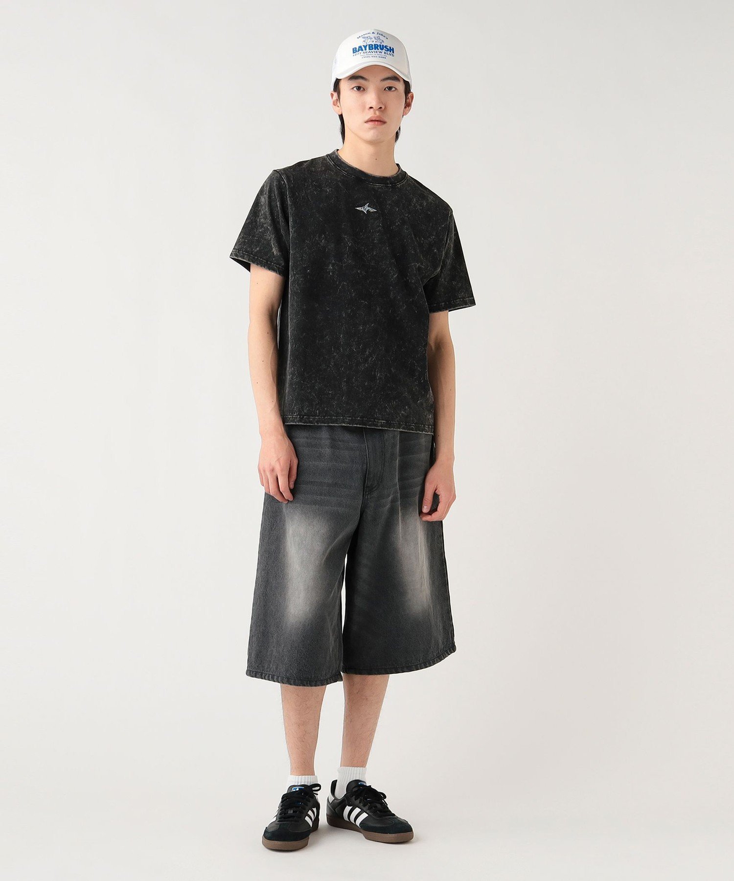 MEN 【7/16値下げ】【ユニセックス】メタリックプリント ワンポイントTシャツ ビームス ハート トップス カットソー・Tシャツ ベージュ ブラック