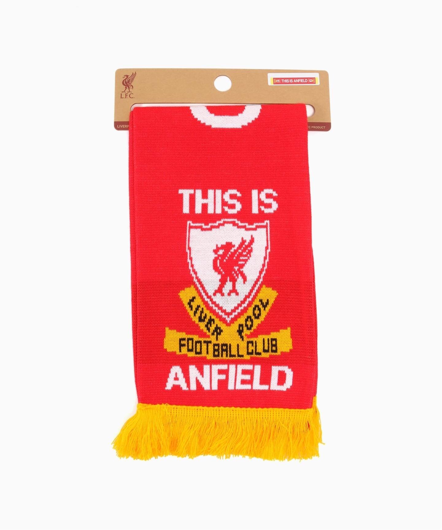 Cashmere - Liverpool FC 【Liverpool FC / リバプール FC】TIA SCARF フォーワンセブン エディフィス ファッション雑貨 マフラー・ストール・ネックウォーマー レッド