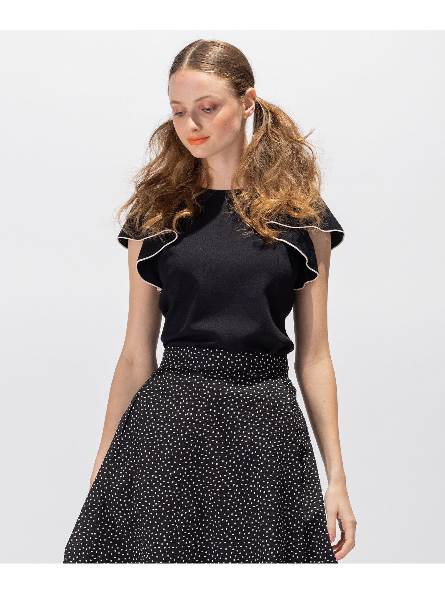 【SALE／50%OFF】TOCCA 【洗える!】TRICOLOR トップス トッカ トップス ニット ブラック ピンク ネイビー【送料無料】のサムネイル