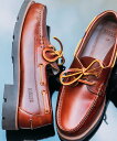 AIGLE 【EC限定】フルグレインレザー トランスミッション レザーデッキシューズ エーグル シューズ・靴 モカシン・デッキシューズ ブラック ブラウン【送料...