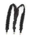 【SALE/75%OFF】LOWRYS FARM オーガンジーサスペンダー ローリーズファーム ファッション雑貨 ベルト ブラック ホワイト