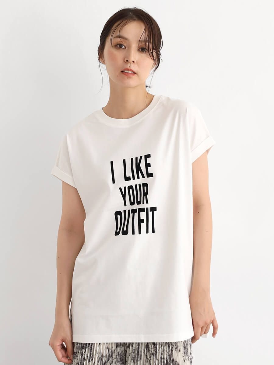 【SALE／28%OFF】CLOVE ロゴデザインTシャツ ラシュッド トップス カットソー・Tシャツ ブラック グレ..