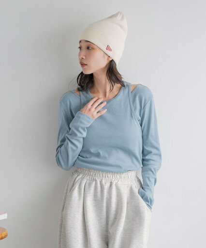 LOWRYS FARM 【セットアイテム】タンクレイヤードプルオーバー ローリーズファーム トップス カットソー・Tシャツ ブルー ブラック ホワイト【送料無料】 LOWRYS FARM 【セットアイテム】タンクレイヤードプルオーバー ローリーズファーム トップス カットソー・Tシャツ ブルー ブラック ホワイト【送料無料】