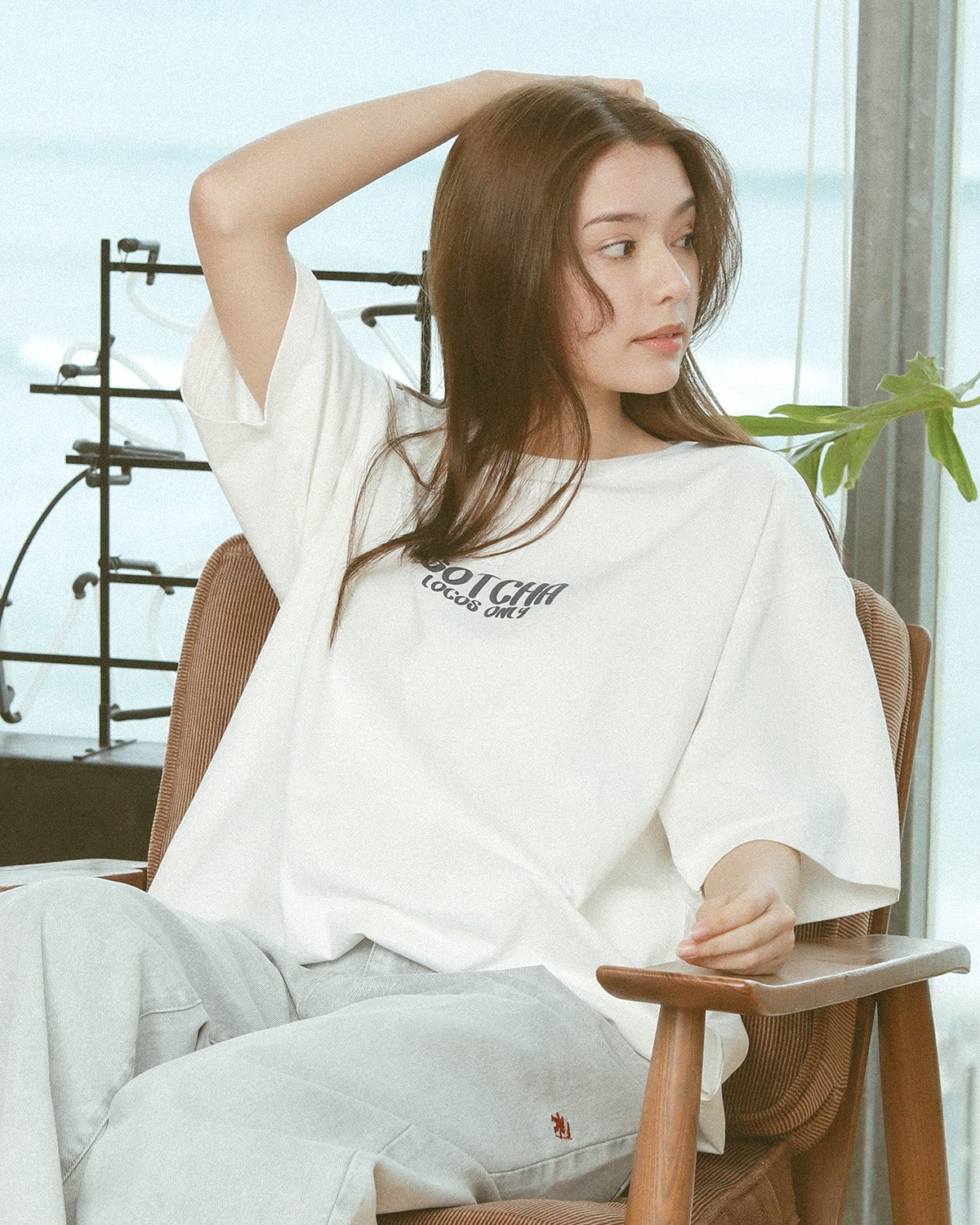 GOTCHA GOTCHA (ガッチャ) コアライン 発泡 ロゴ T ガッチャ トップス カットソー・Tシャツ ホワイト パープル【送料無料】