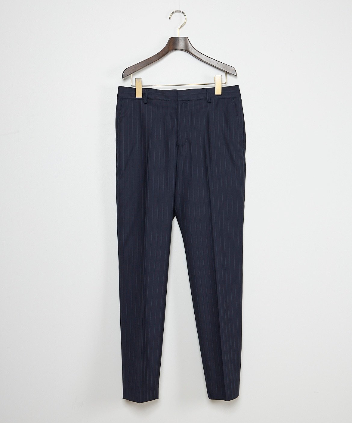 INED 《大きいサイズ》シルクウールテーパードパンツ《Loro Piana》 イネド パンツ その他のパンツ グレー