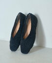 【SALE/70%OFF】Juze ボアフラットパンプス ビス シューズ・靴 バレエシューズ ベージュ ピンク ブラック