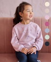 any FAM KIDS 【WEB限定】7days 裏毛 トレーナー エニィファム トップス スウェット・トレーナー ベージュ パープル ピンク グリーン ブル...