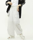 CONVERSE TOKYO WOMEN MILITARY NYLON CARGO PANTS コンバーストウキョウ パンツ カーゴパンツ ホワイト ブラック【送料無料】