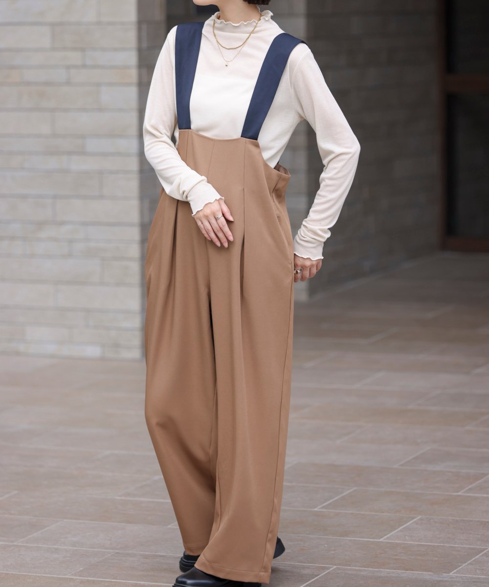 【SALE/10%OFF】Bou Jeloud ハイショクベルトサロペット バブ / ブージュルード オールインワン・オーバーオール オーバーオール・サロペット レッド ブラック ベージュ【送料無料】