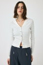 【SALE/50%OFF】MOUSSY SAILOR COLLAR ニット カーディガン マウジー トップス ニット ブラウン グリーン ホワイト