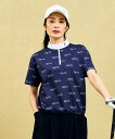 23区GOLF 【WOMEN】ウェストドローコードモック 吸水速乾性 UVケア イージーケア ニジュウサンクゴルフ トップス スウェット・トレーナー ネイビー ホワイト【送料無料】