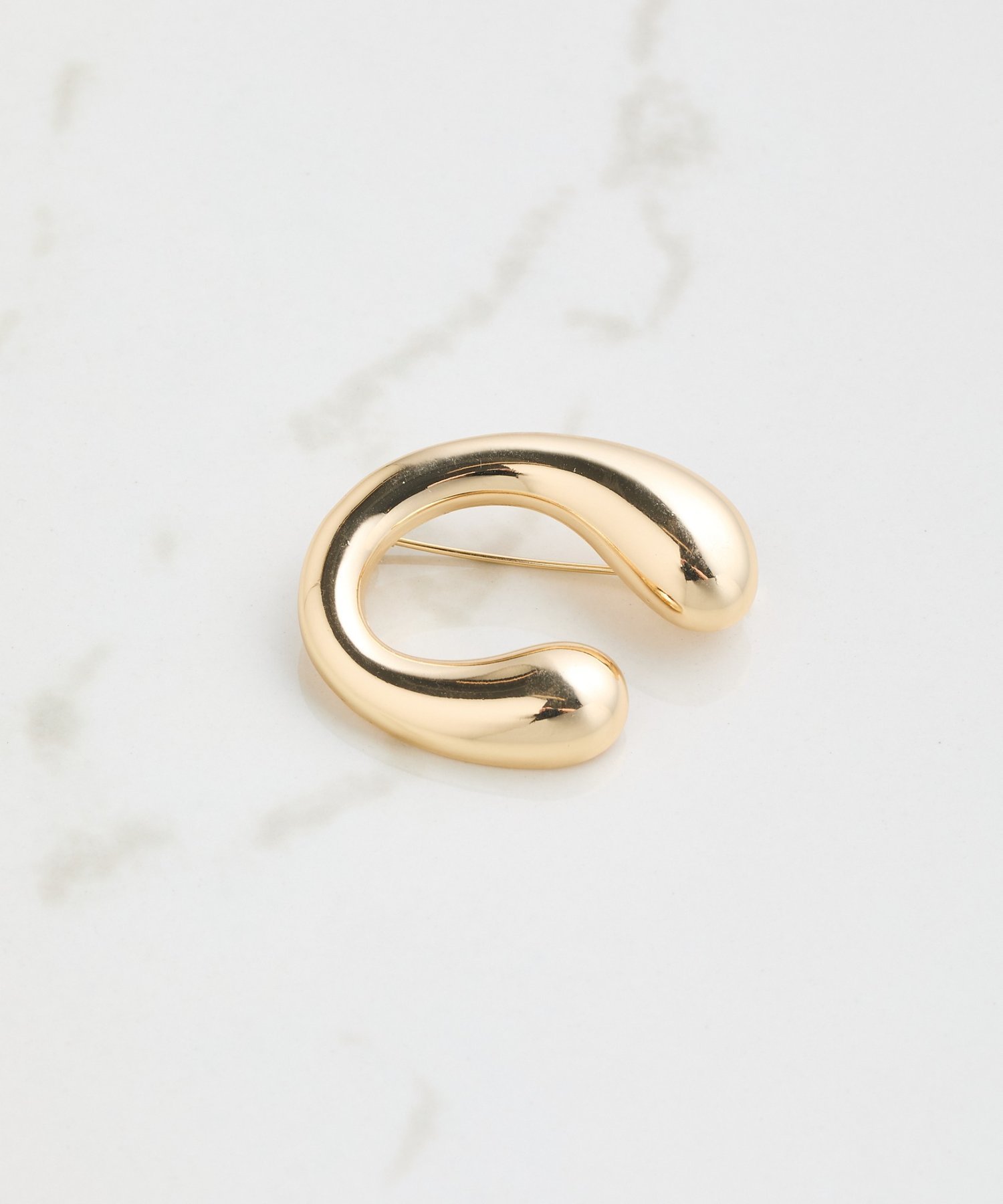 COLLAGE GALLARDAGALANTE 【PAPILLONNER/パピヨネ】Cカーブブローチ コラージュガリャルダガランテ アクセサリー・腕時計 その他のアクセサリー・腕時計 ゴールド シルバー【送料無料】