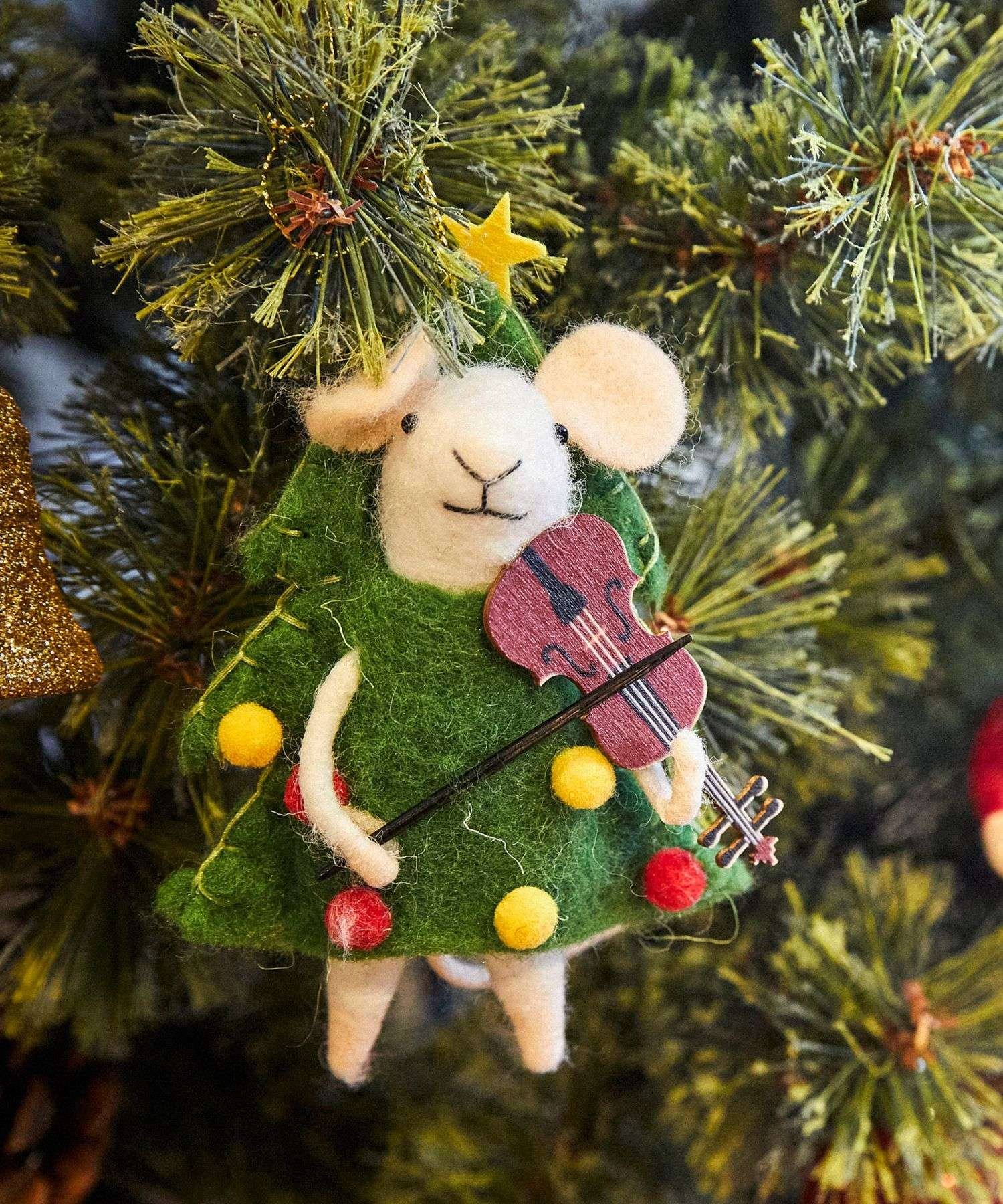 studio CLIP フェルトねずみオーナメント [CHRISTMAS 2025] スタディオクリップ インテリア・生活雑貨 その他のインテリア・生活雑貨のサムネイル