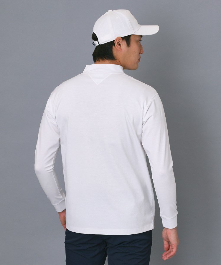 adabat 【ADABAT NAVY】接触冷感/抗菌防臭/UVカット クールデオドラントジャージ長袖モックT アダバット トップス カットソー・Tシャツ ホワイト ネイビー【送料無料】