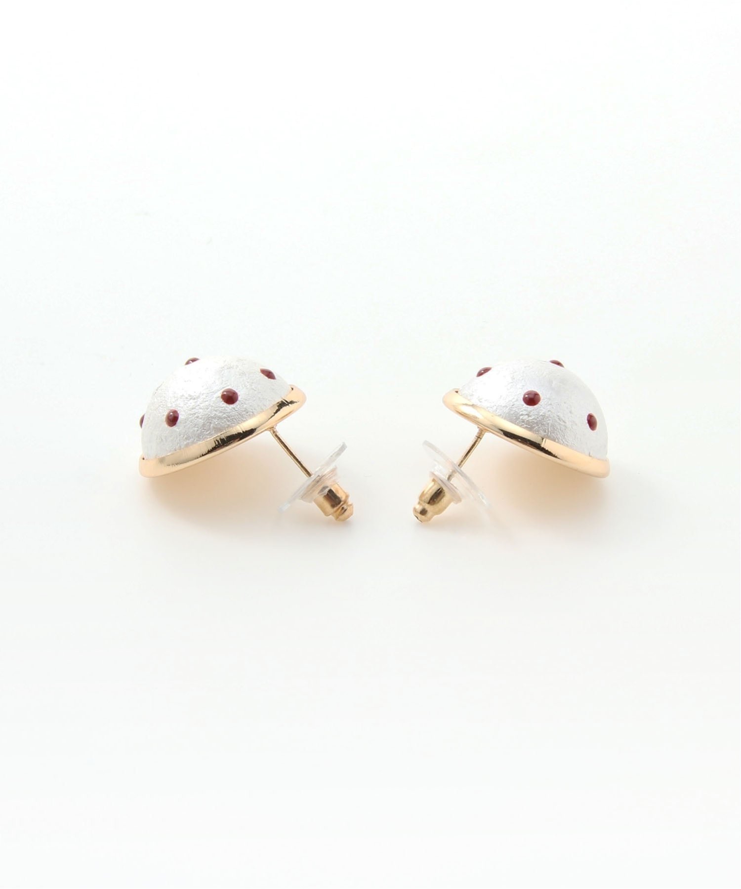 【SALE／20%OFF】Coo+i Coo+i/(W)ドットデザインピアス 選べる3サイズ スレンダー アクセサリー・腕時計 ピアス ホワイト