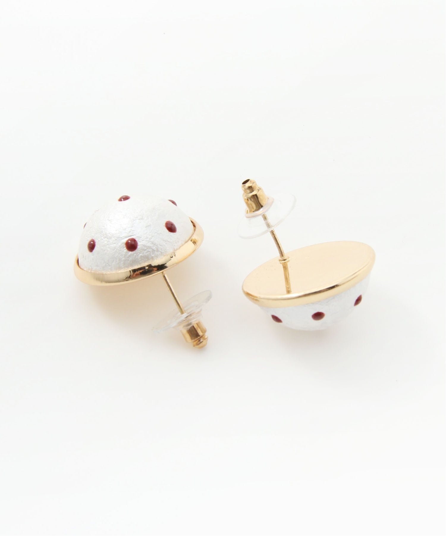 【SALE／20%OFF】Coo+i Coo+i/(W)ドットデザインピアス 選べる3サイズ スレンダー アクセサリー・腕時計 ピアス ホワイト