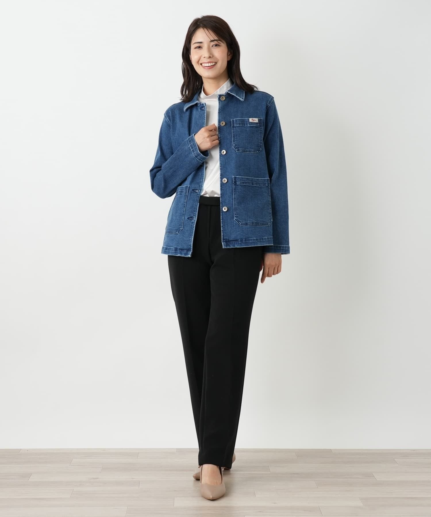 Leilian デニムカバーオール【L JEANS】 レリアン ジャケット・アウター テーラードジャケット・ブレザー