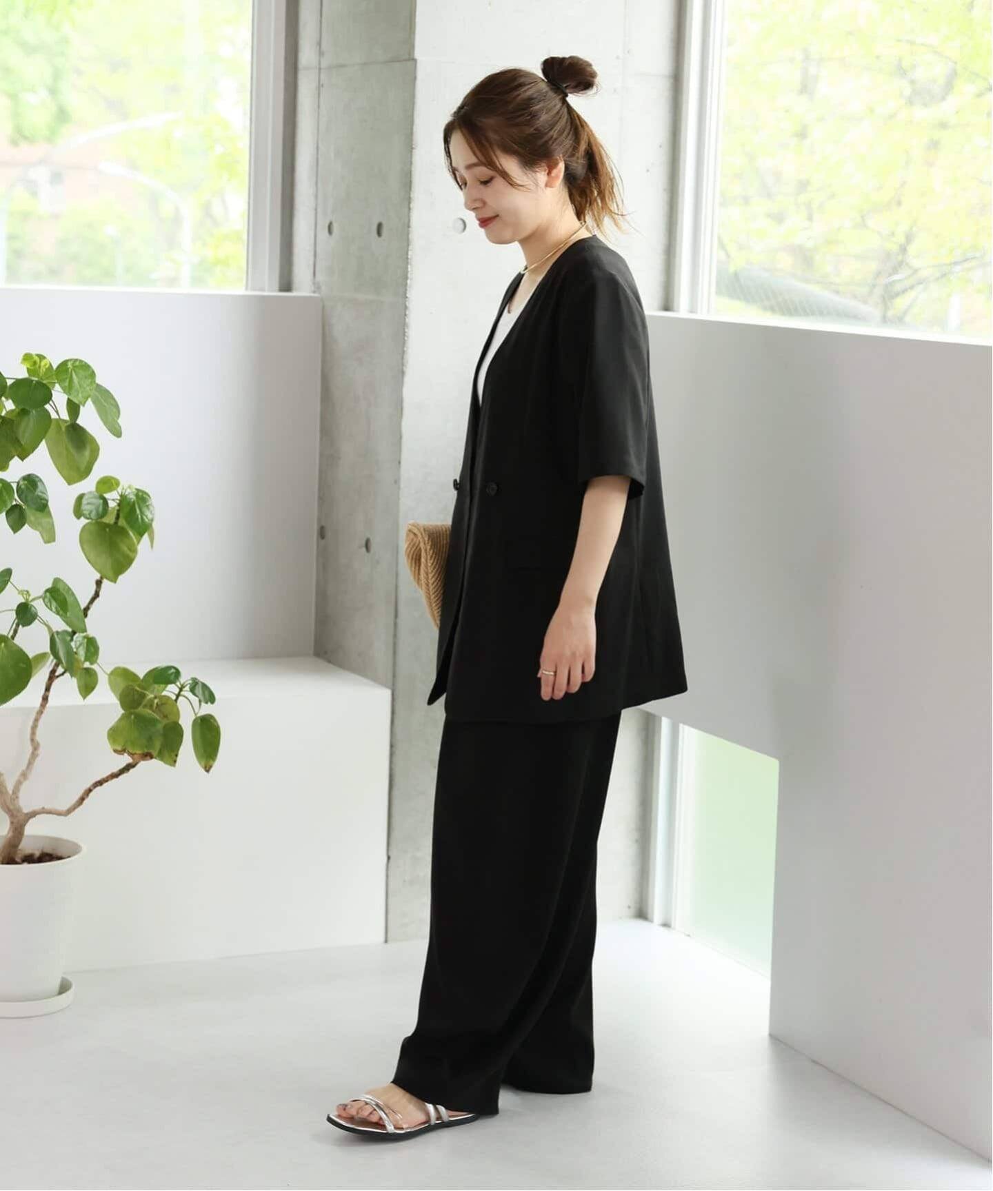 JOURNAL STANDARD 《追加》アイアスストレッチコクーンパンツ ジャーナル スタンダード パンツ その他のパンツ ブラック