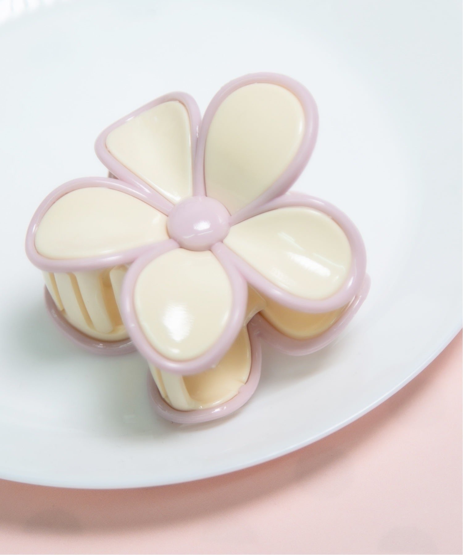 【SALE／75%OFF】Peony Peony/(W)【Peony/ピオニー】パステルフラワーモチーフ ヘアクリップ チェルカ ヘアアクセサリー バレッタ・ヘアクリップ・ヘアピン ブラック ブルー ベージュ イエロー ピンク