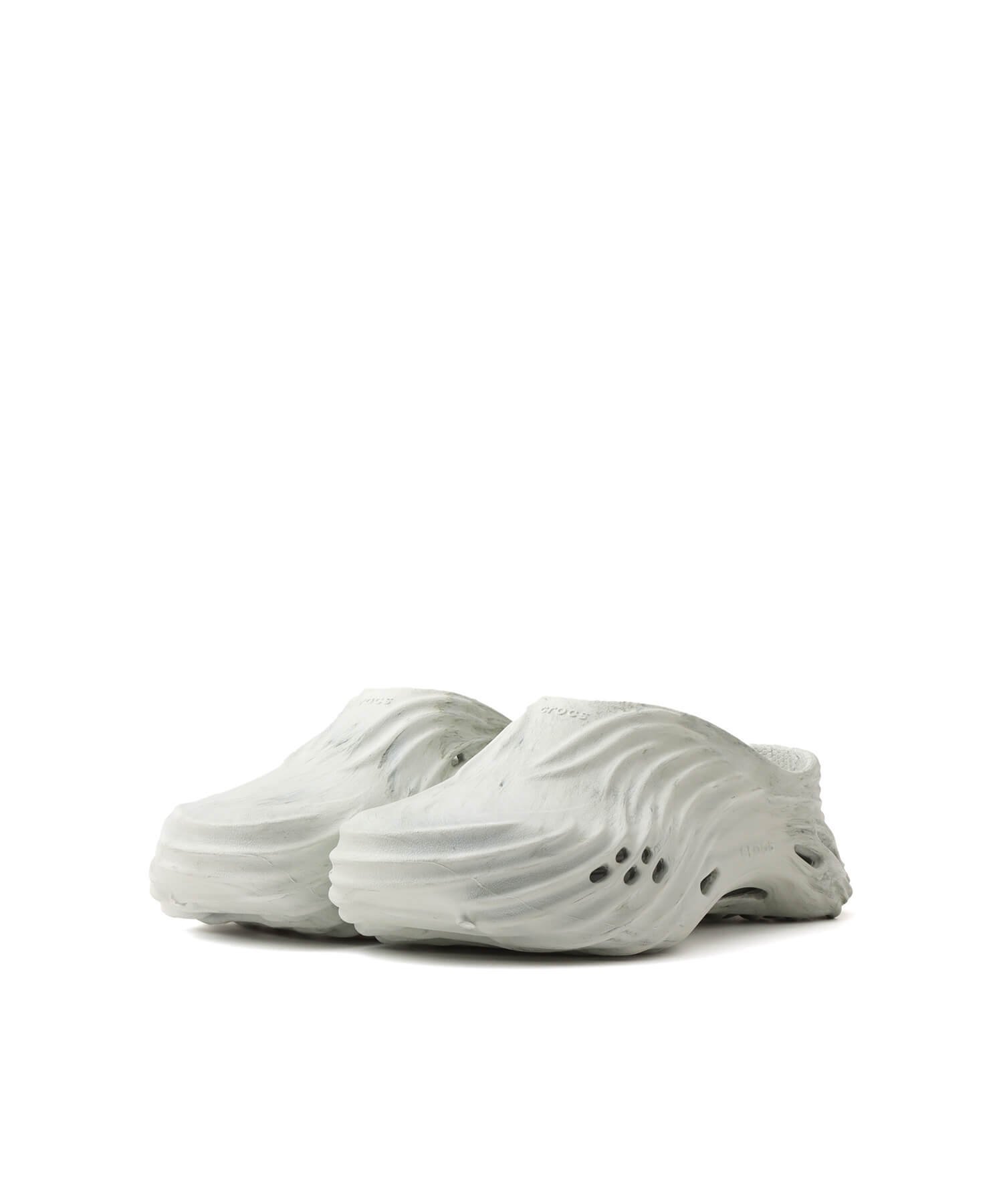 CROCS crocs Echo Watercolor Marbled Wave Army Green/Multi アトモス シューズ・靴 サンダル カーキグリーン
