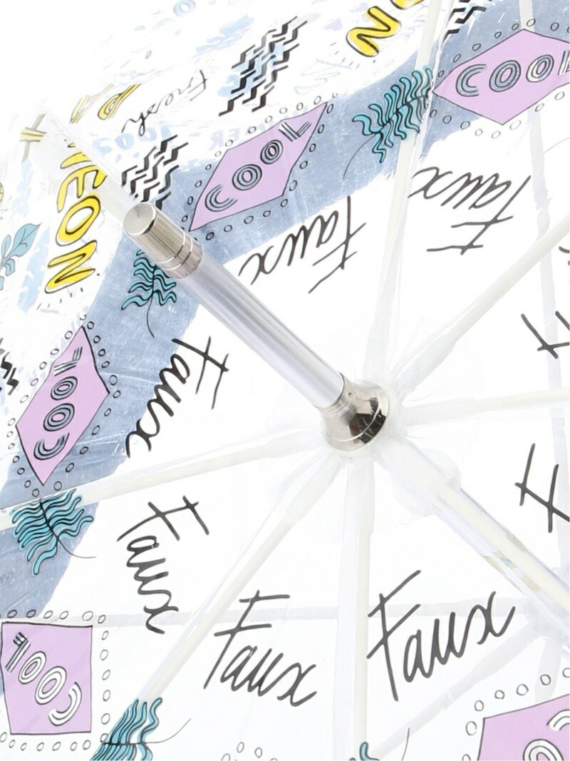 Faux Pas PARIS FAUX PAS PARIS/(W)フォーパ パリ サマースタイル柄 雨傘 オーロラ　アクセント ファッション雑貨 傘・長傘 ブラック ブルー【送料無料】