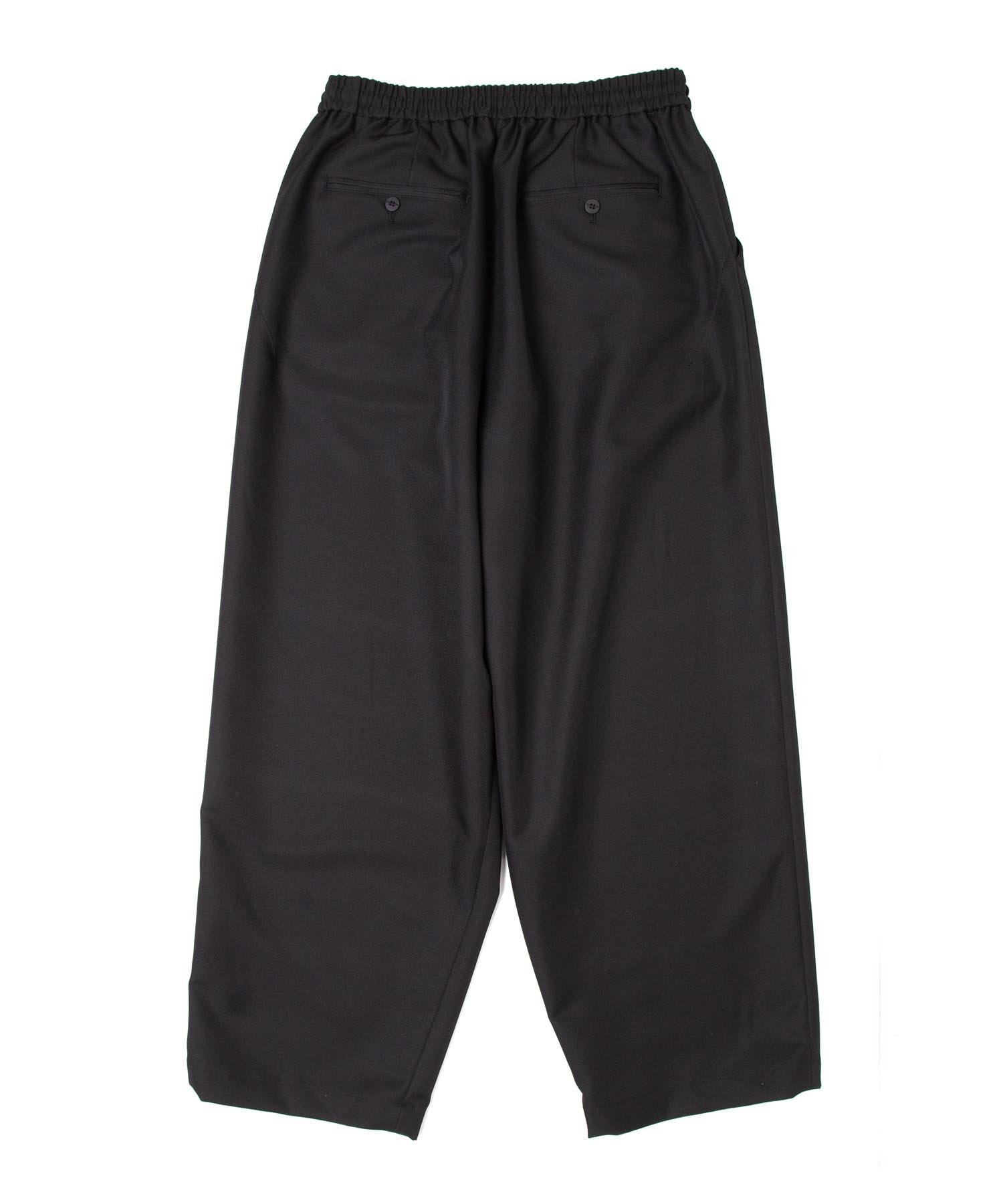 yoshiokubo TWILL WIDE PANT ヨシオクボ パンツ スラックス・ドレスパンツ ブラック【送料無料】