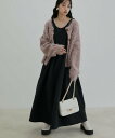 【SALE/40%OFF】VIS 【選べる着丈・マルチWAY】ニットベスト付きワンピース【洗える】 ビス ワンピース・ドレス ワンピース ブラック ベージュ【送...