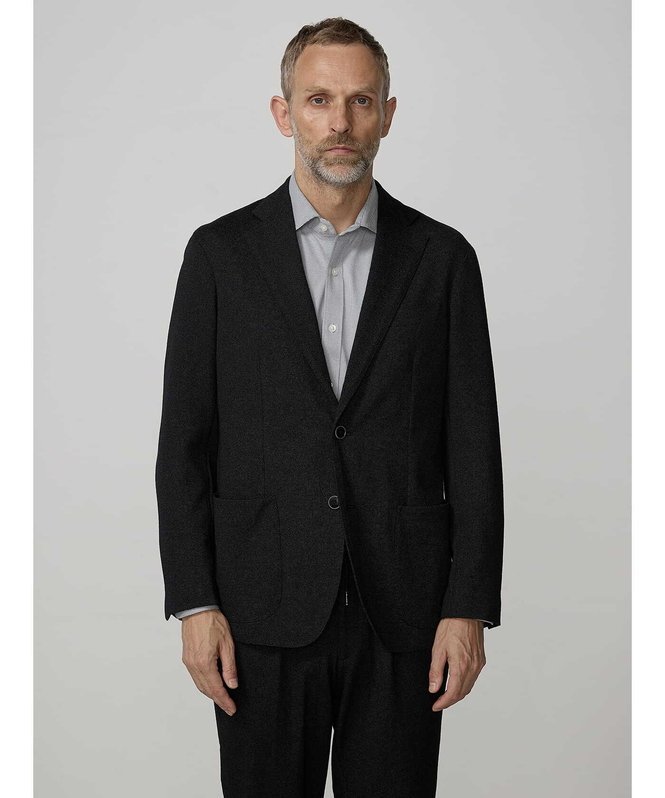 【SALE／30%OFF】Aquascutum MEN TEC.3 Black Knit Denim Jacket アクアスキュータム ジャケット・アウター テーラードジャケット・ブレザー グレー【送料無料】