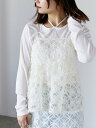 【SALE/48%OFF】ehka sopo 2WAYクルーネックカットソー エヘカソポ トップス カットソー・Tシャツ ホワイト グリーン ブラック