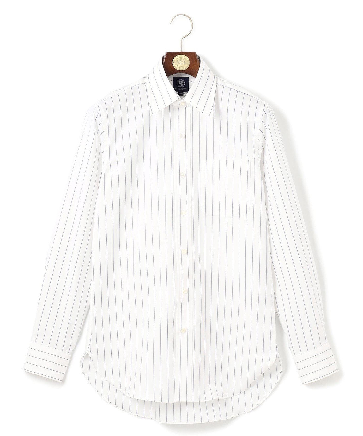 J.PRESS 【PREMIUM PLEATS / 形態安定】スーピマコットンボールドストライプ ドレスシャツ / レギュラー ジェイプレス トップス シャツ・ブラウス ネイビー