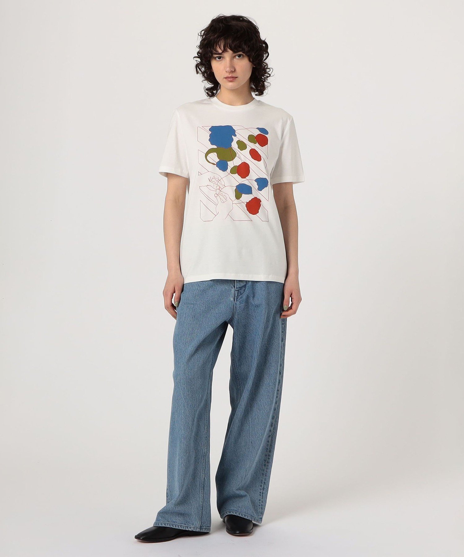 TOMORROWLAND BUYING WEAR LISA KING JARS ハーフスリーブプルオーバー トゥモローランド トップス カットソー・Tシャツ ホワイト【送料無料】