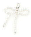 【SALE/50%OFF】by LOVEiT パールリボンチャーム ナルミヤオンライン ヘアアクセサリー その他のヘアアクセサリー ホワイト