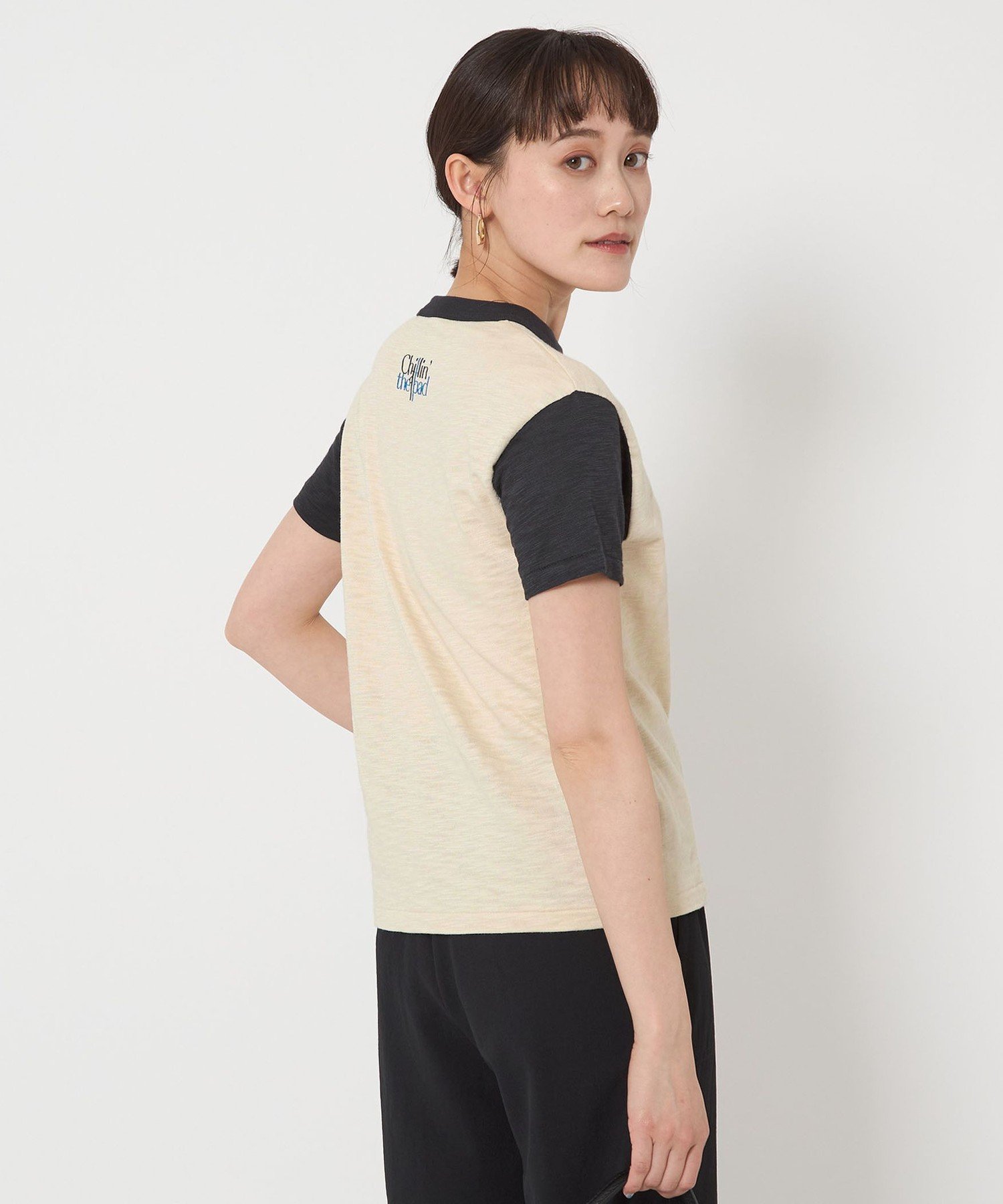【SALE／50%OFF】UNITED ARROWS green label relaxing 【別注】＜Collegiate Pacific＞リンガー Tシャツ ユナイテッドアローズ アウトレット トップス カットソー・Tシャツ ホワイト