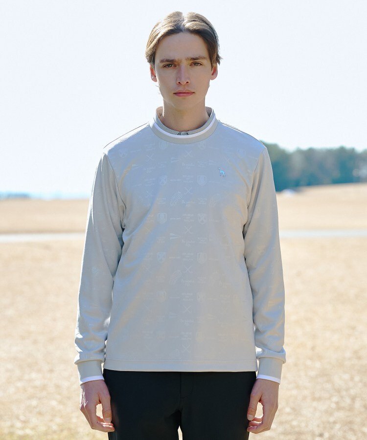【SALE／30%OFF】adabat UVカット/吸水速乾 ロゴエンボススウェットプルオーバー アダバット トップス スウェット・トレーナー ブラック【送料無料】