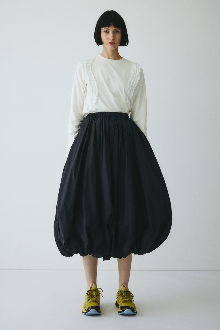 【SALE／20%OFF】HeRIN.CYE Balloon skirt ヘリンドットサイ スカート ロング・マキシスカート ブラック ピンク【送料無料】