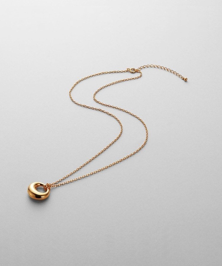 COCOSHNIK ONKITSCH シルバー オフセットトーラスネックレス GP ココシュニック オンキッチュ アクセサリー・腕時計 ネックレス ゴールド【送料無料】