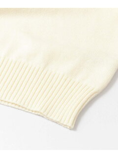 Military Moc Neck Sweater UF07-12B001: White Military Moc Neck Sweater UF07-12B001: White