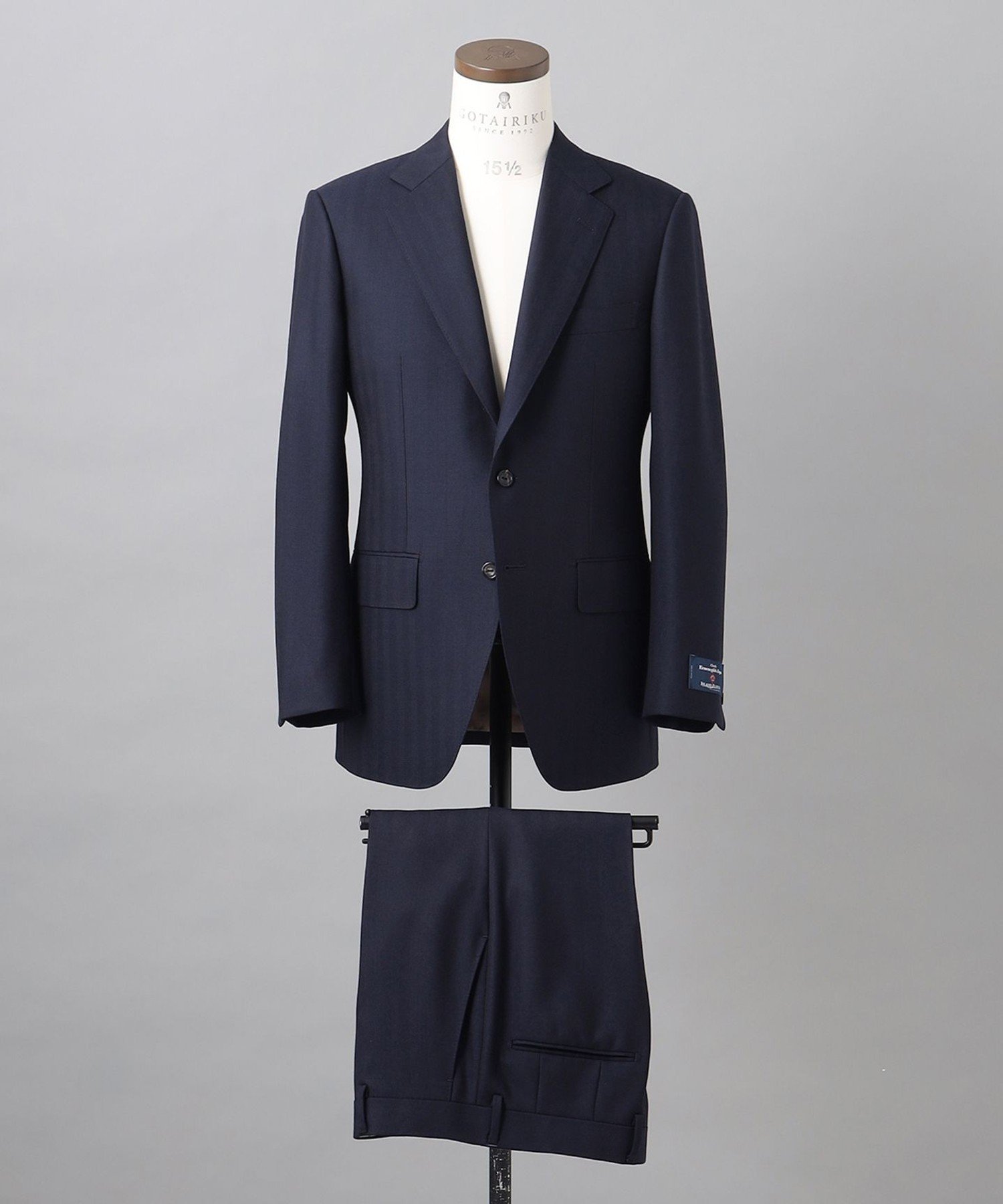 GOTAIRIKU 【Ermenegildo Zegna】ISLAND FLEECE スーツ ゴタイリク スーツ・フォーマル セットアップスーツ ネイビー【送料...