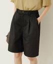 AMERICAN HOLIC ワンタックハーフパンツ アメリカン ホリック パンツ その他のパンツ ブラック ブラウン