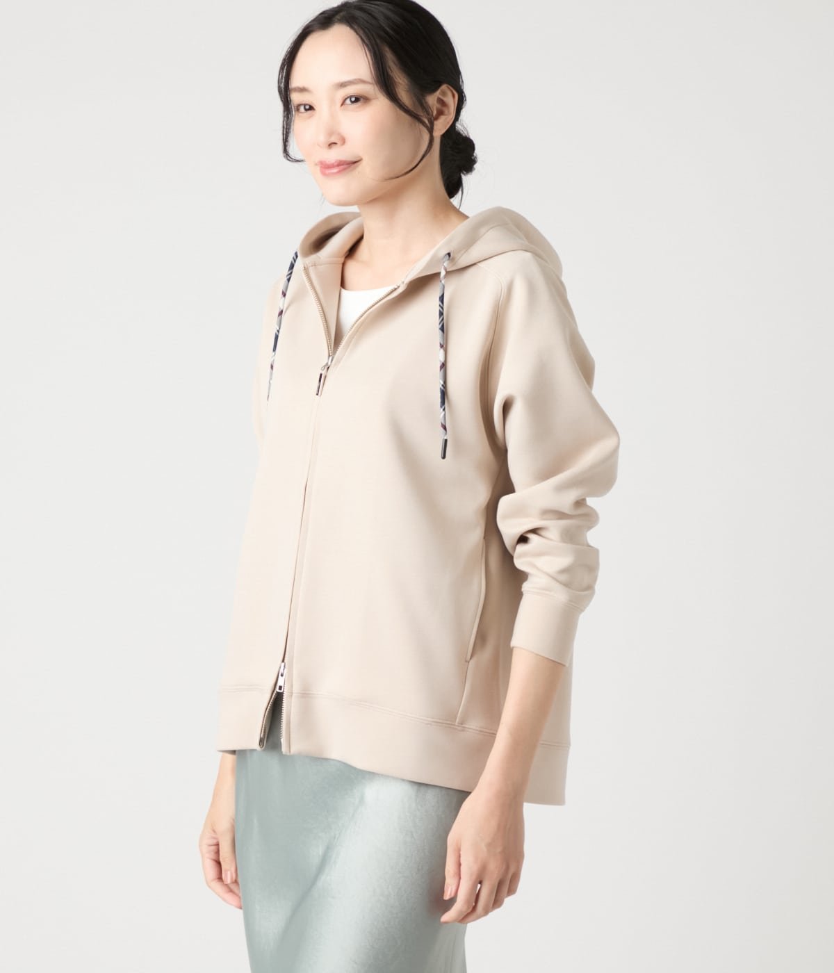 NEWYORKER WOMEN L-SIZE 【L】ポリエステルライトダンボール ダブルジップパーカ ニューヨーカー エル..