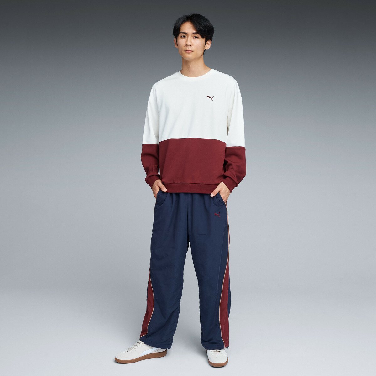 メンズ CORE HERITAGE ラインド パンツ CORE HERITAGE LINED PANTS プーマ パンツ その他のパンツ ネイビー