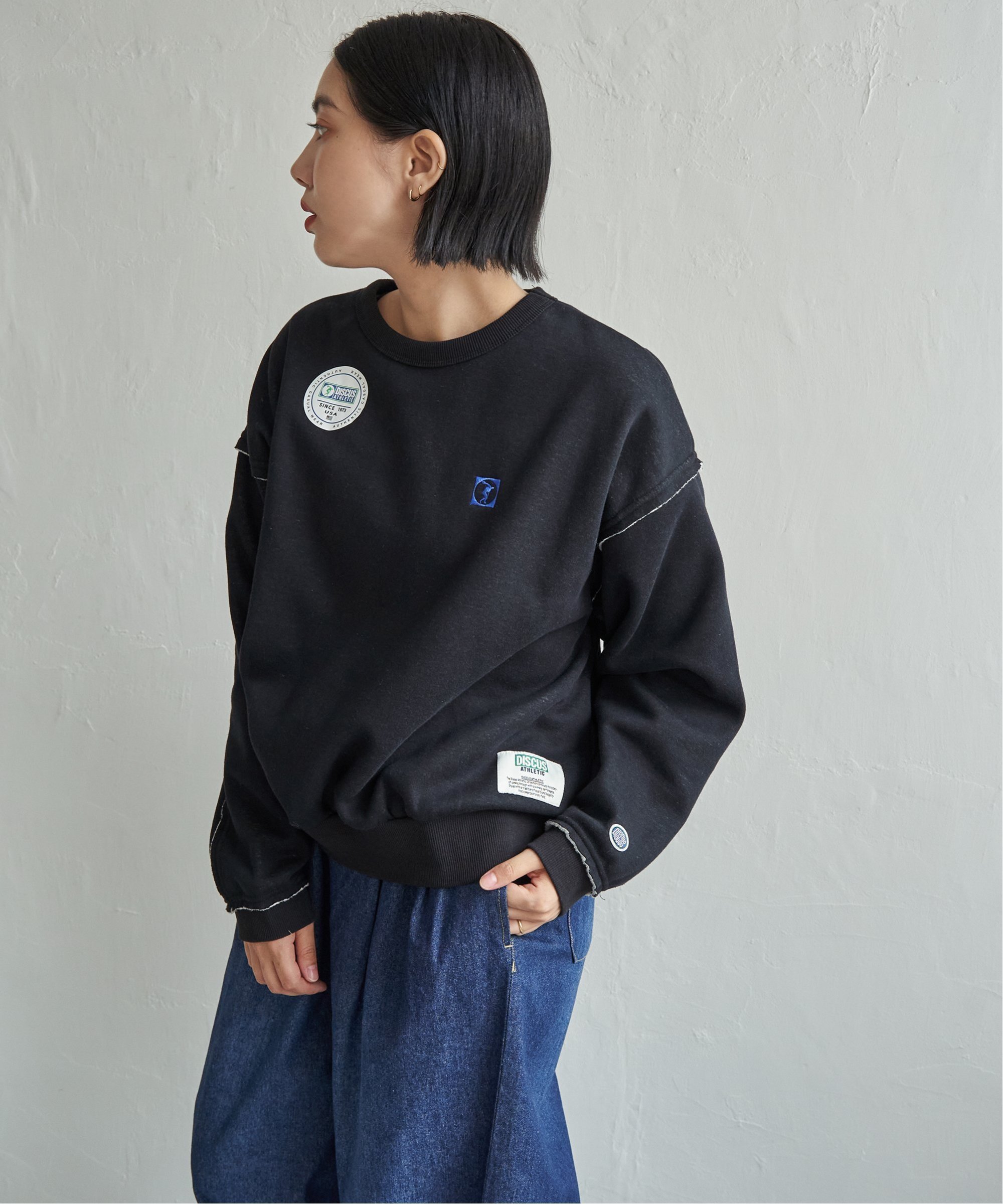 【SALE／15%OFF】notch. DISCUS ATHLETIC 裏フィラメントフリースプルオーバー ノッチ トップス その他のトップス グリーン ホワイト グレー ブラック【送料無料】