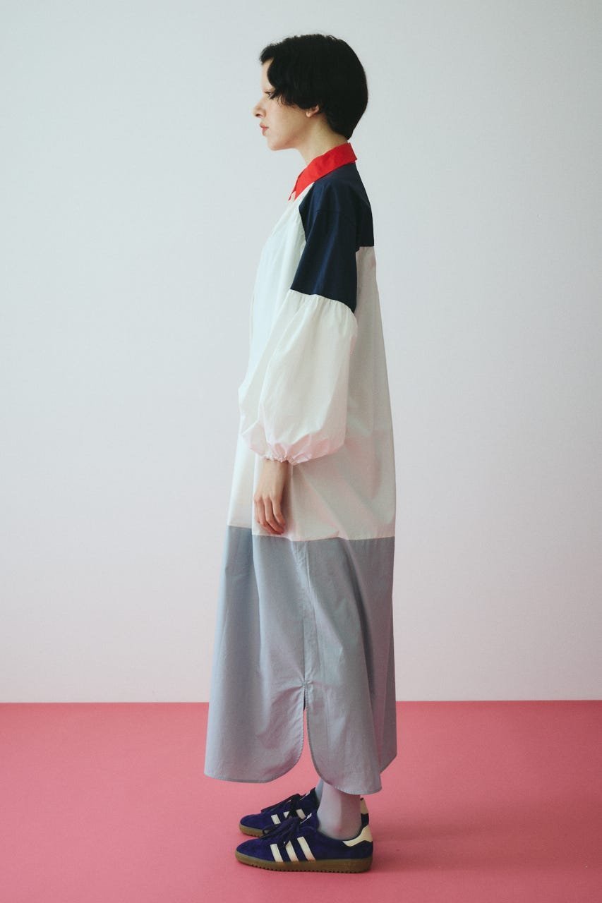 HeRIN.CYE Color block dress ヘリンドットサイ ワンピース・ドレス ワンピース ホワイト