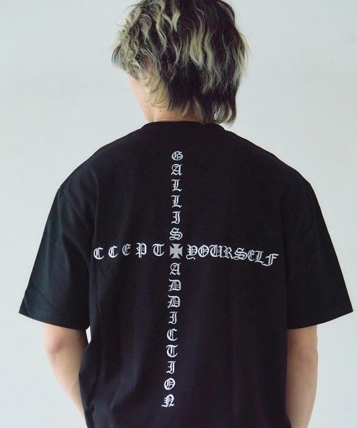 GA Cross Logo刺繍 S/S Tee(MENS) ジャックローズ トップス カットソー・Tシャツ ホワイト ブラック