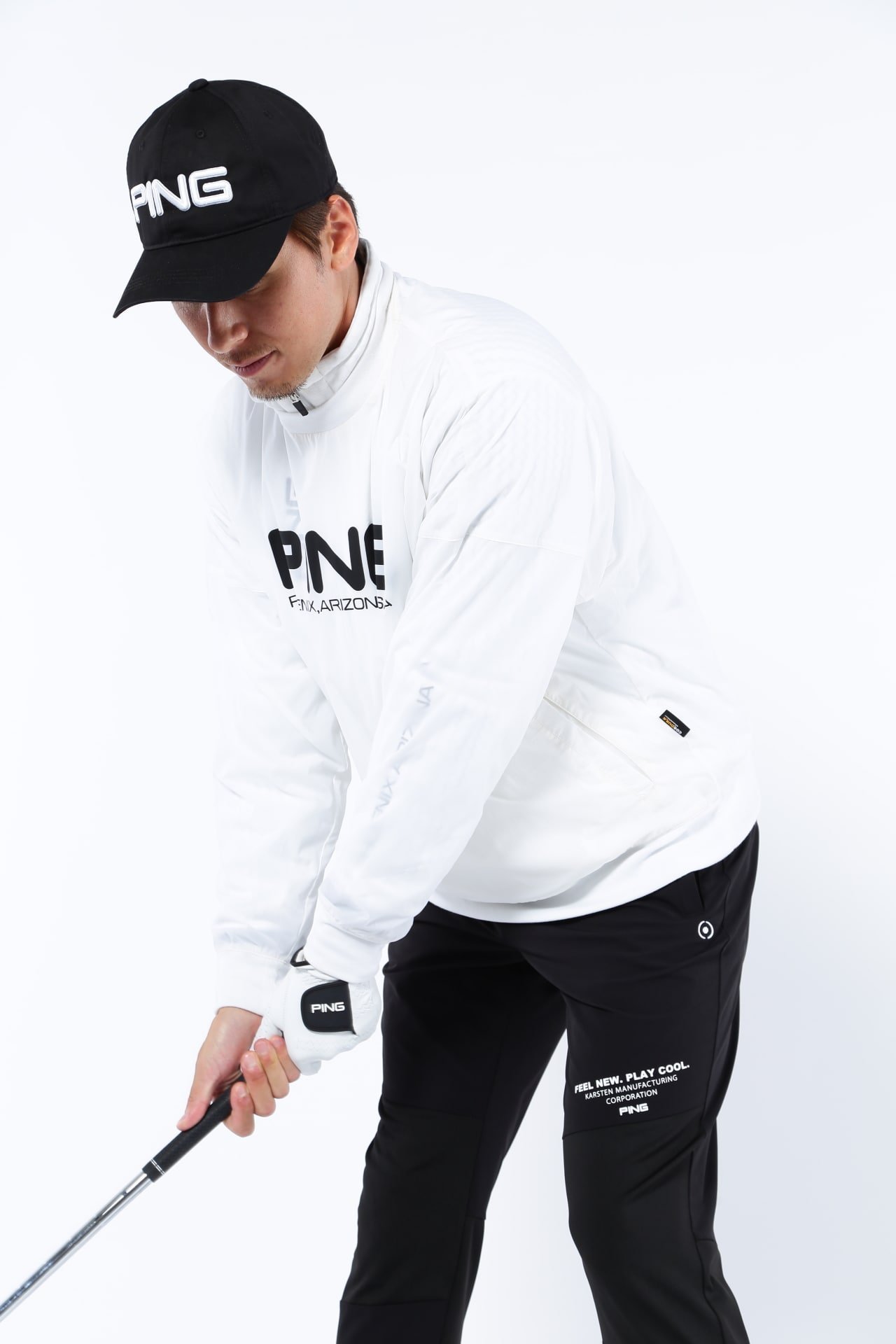 【SALE／70%OFF】PING APPAREL 高機能ツインレイヤードアウター ＜PERFORMANCE＞ (MENS) ピン アパレル ジャケット・アウター ブルゾン・ジャンパー ブラック ホワイト イエロー グレー【送料無料】