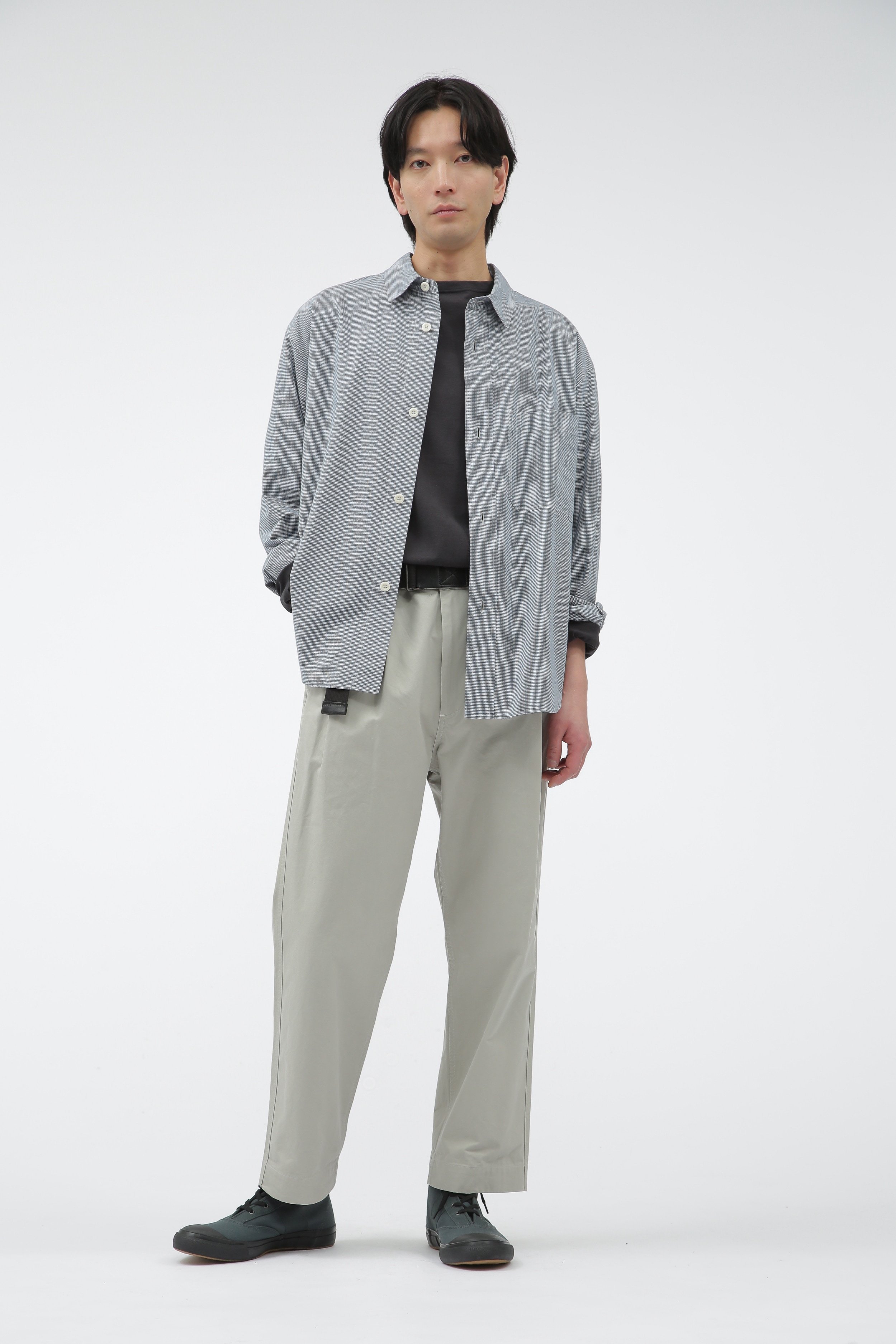 MHL. TINY GINGHAM COTTON マーガレット・ハウエル トップス シャツ・ブラウス ブルー【送料無料】