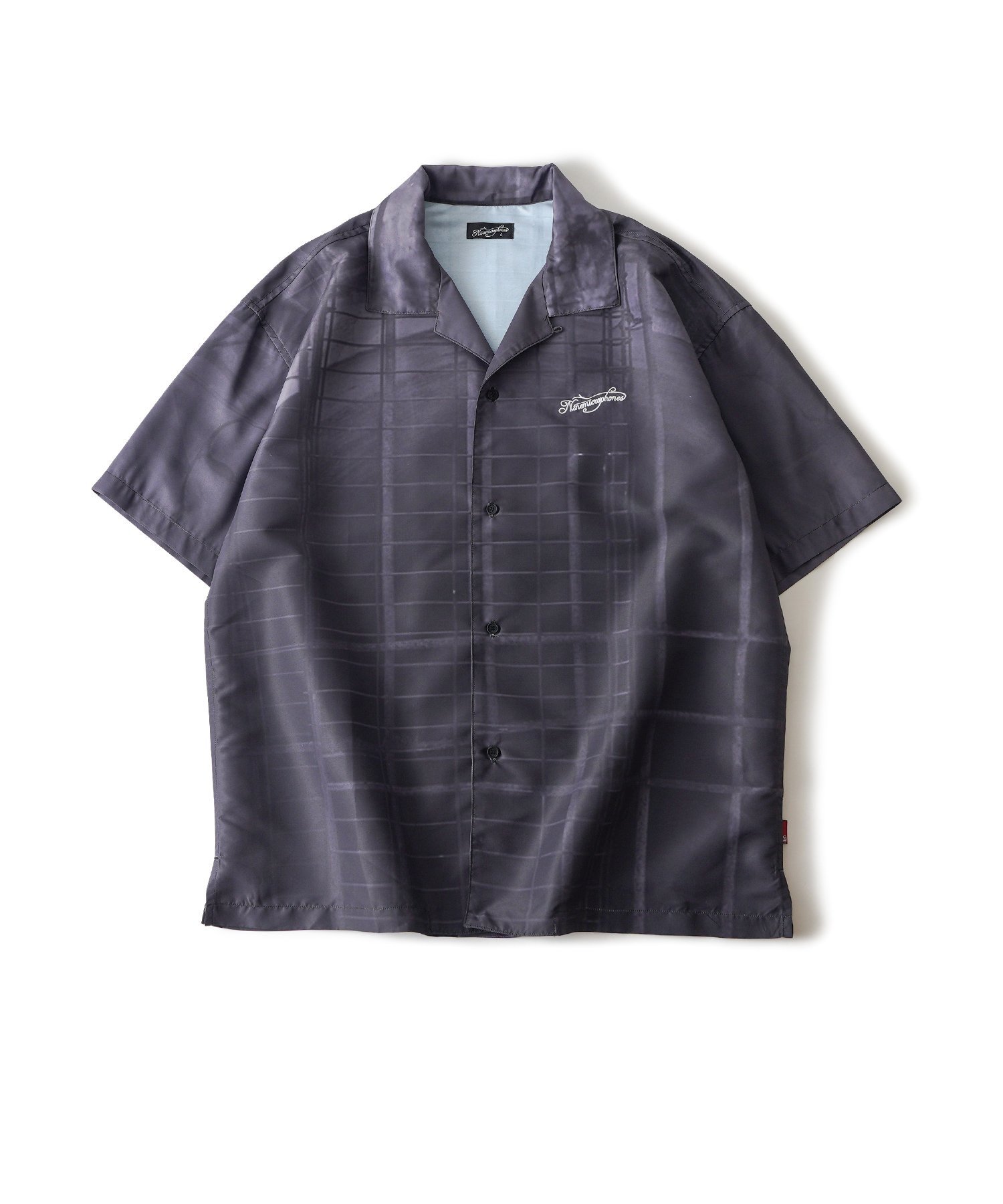 【SALE／30%OFF】NineMicrophones OPEN COLLAR SHIRT-Sunforever- サブサエティ トップス シャツ・ブラウス ブラック【送料無料】