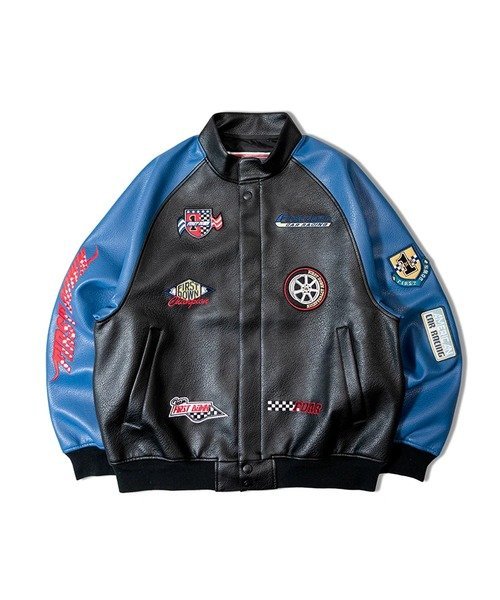 SELECT BRANDS FIRST DOWN/ファーストダウン RACING JKT(MENS) ジャックローズ ジャケット・アウター ブルゾン・ジャンパー ブラック【送料無料】